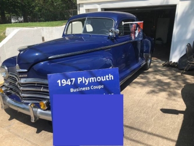 1947 Plymouth Business Coupe for sale