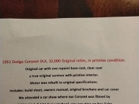 1951 Dodge Coronet for sale in Saint-Eustache, Quebec (ID-130397)