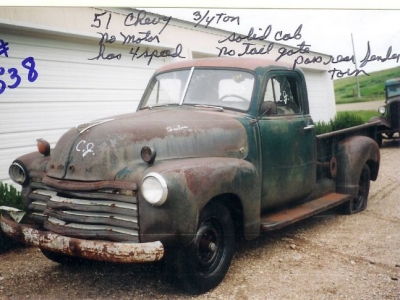 1951 Chevrolet 3/4 Ton for sale 1951 Chevrolet 3/4 Ton for sale