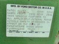 1972 Ford F100 for sale in Michigan (ID-127695)