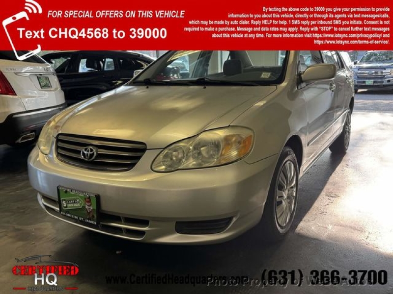 2003 Toyota Corolla for sale in Riverhead, New York (ID-144695) 2003 Toyota Corolla for sale in Riverhead, New York (ID-144695)