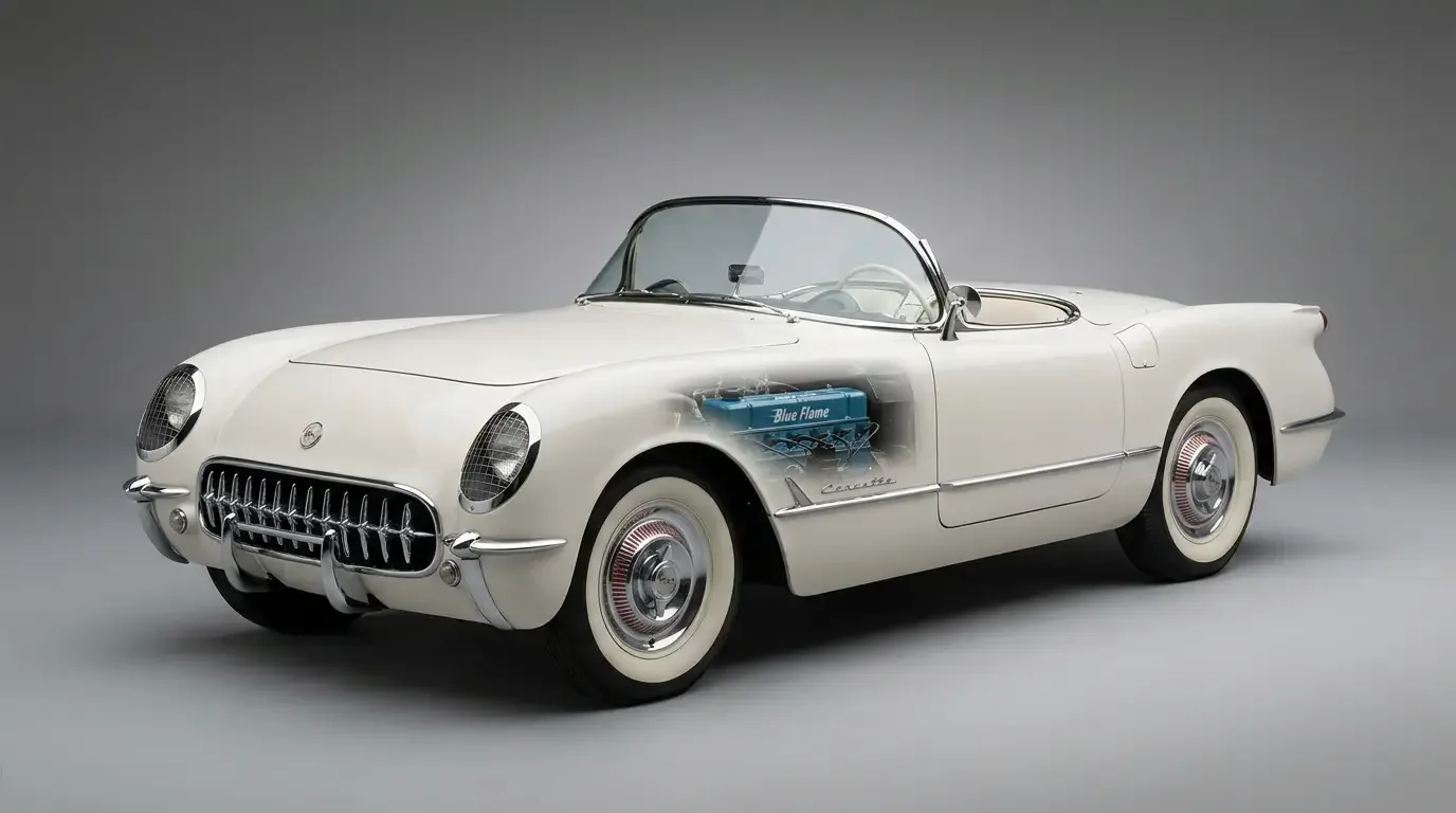 1953 Corvette Polo White: the only color Chevrolet offered