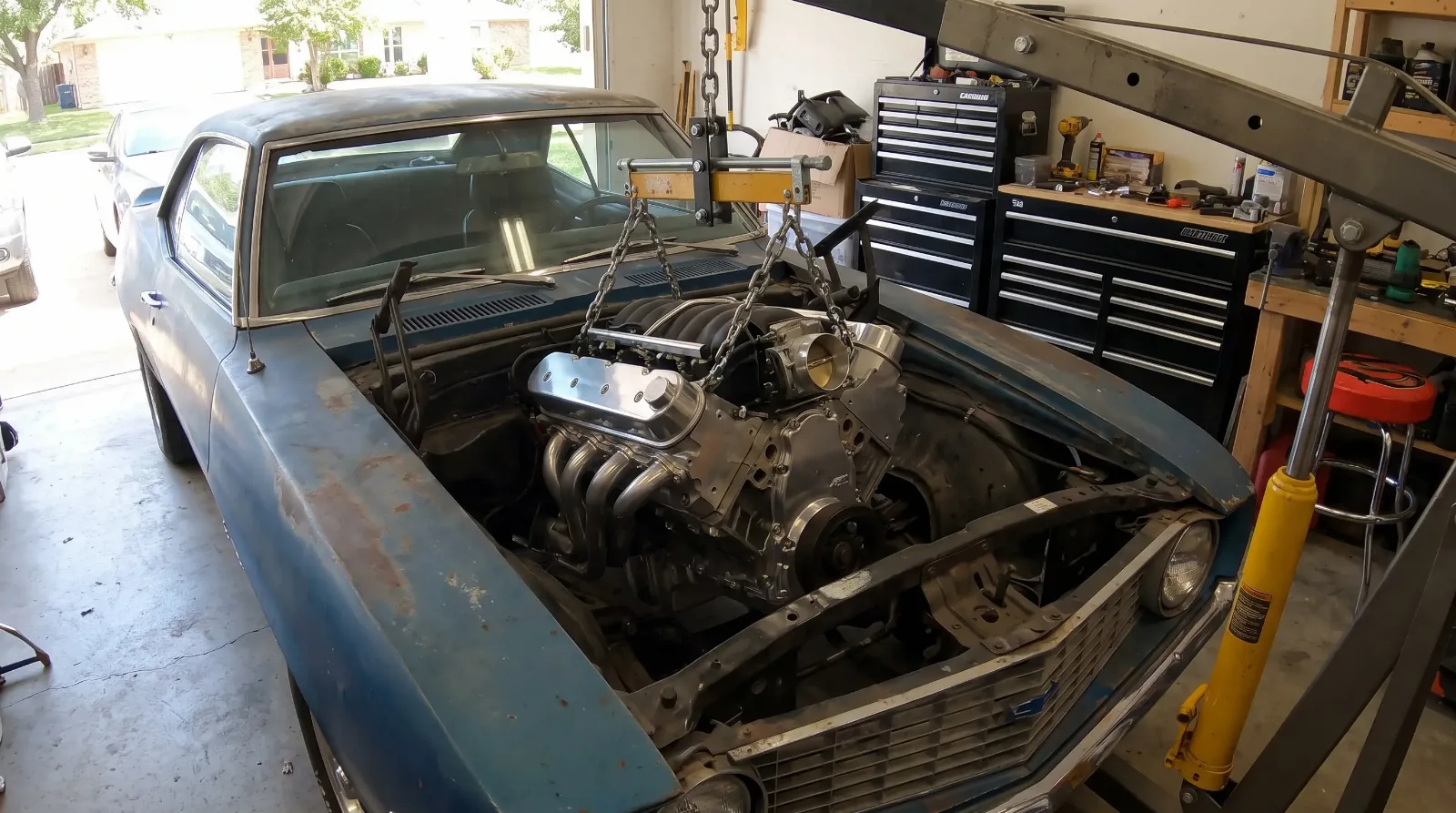 LS-swapping a classic Camaro