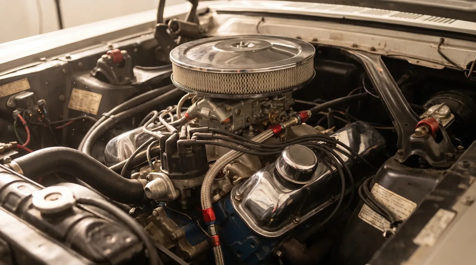 Classic Ford Mustang 289 V8 engine bay