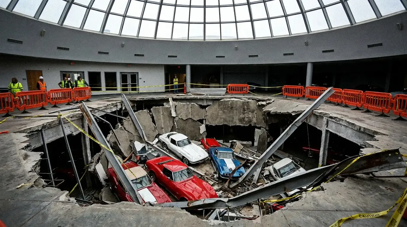 National Corvette Museum 2014 sinkhole: what fell, what survived, and what it means